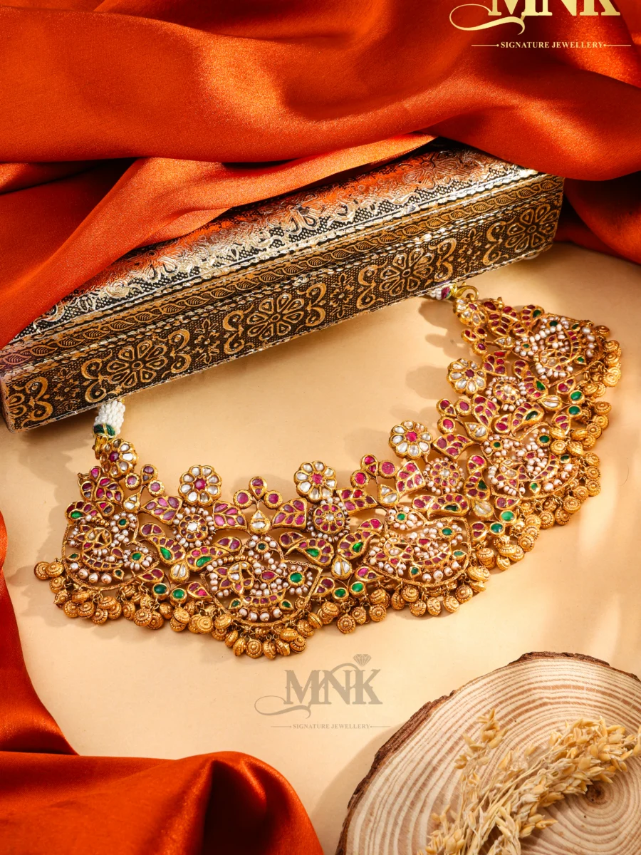 Majestic Temple Gold Necklace