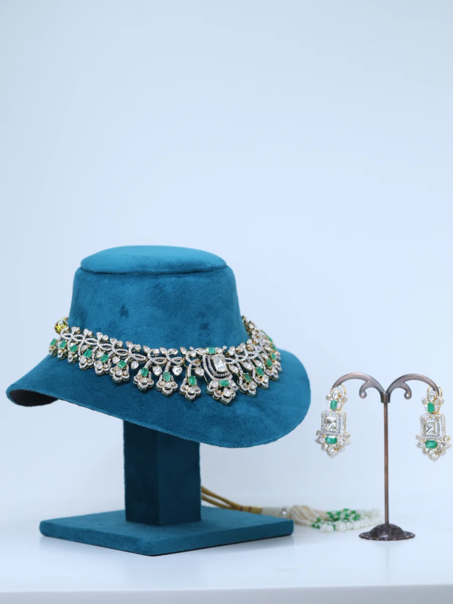 Eternal Emerald Polki Necklace
