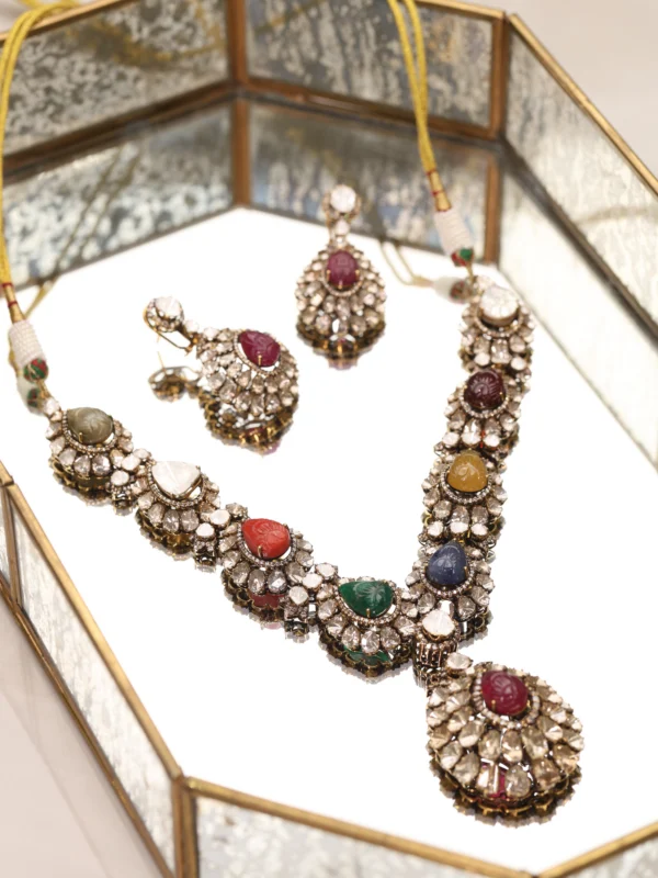 Imperial Multi-Stone Polki Necklace