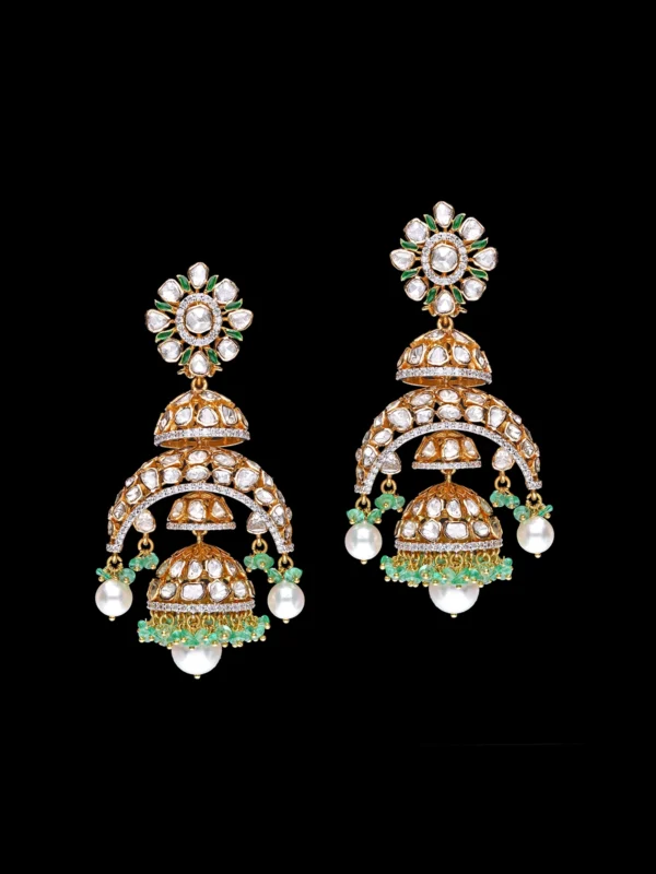 Imperial Enamel Jhumka Earrings