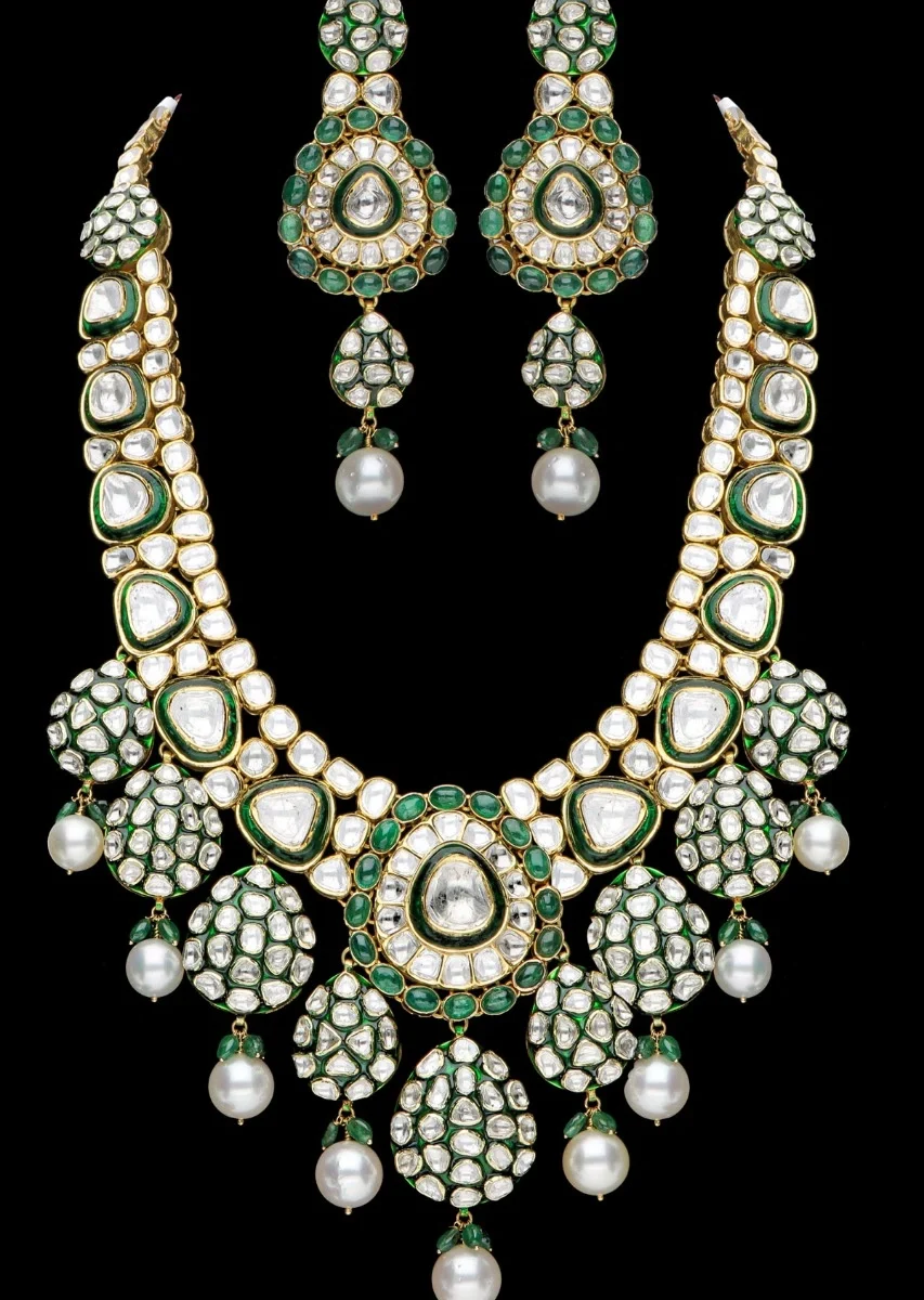 Majestic Emerald Bridal Necklace