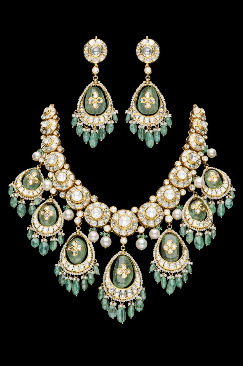 Radiant Emerald Drop Necklace